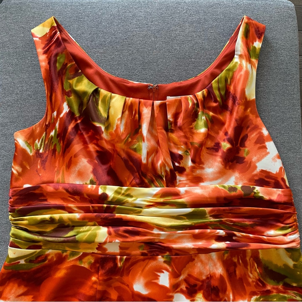 Laura Plus sleeveless floral occasion dress - 2X
